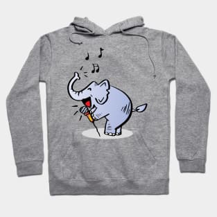 Elephant Singing Hoodie